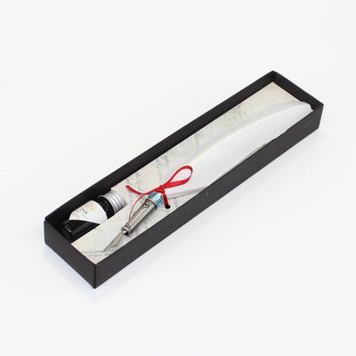 Classic Feather Calligraphy Dip Pen - White | Atlas Stationers.