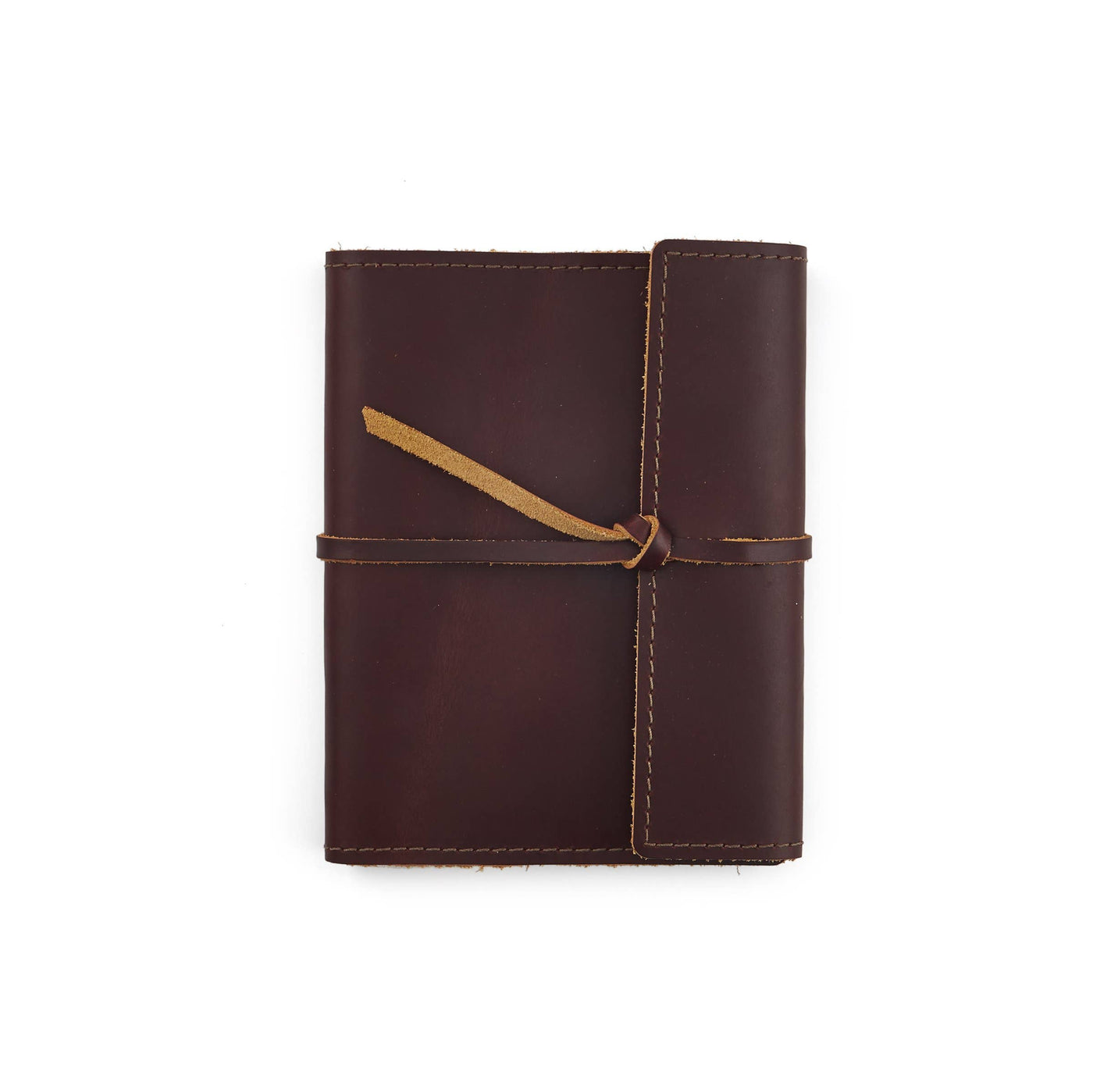 Writers Log Small Refillable Leather Notebook - Burgundy | Atlas Stationers.