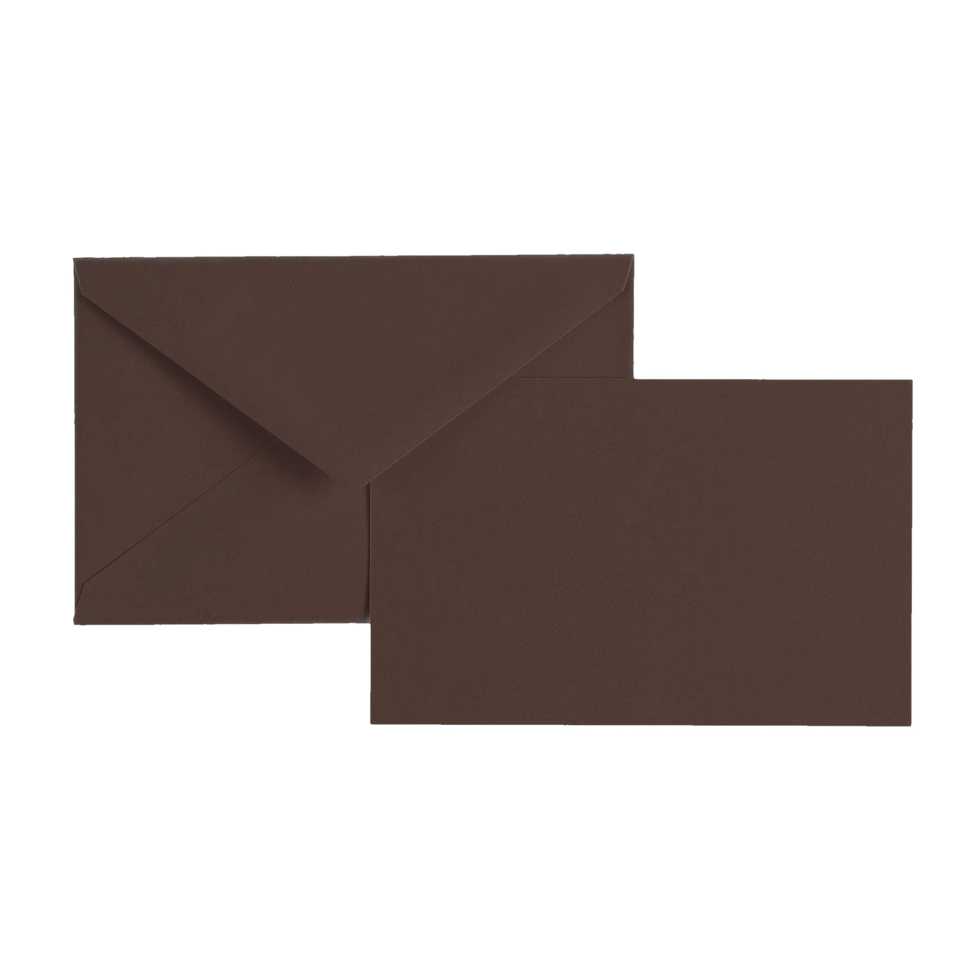 Vellum Stationery Set - Smooth Finish, Flat Card - 3 1/2" x 5 1/2" - Brown | Atlas Stationers.