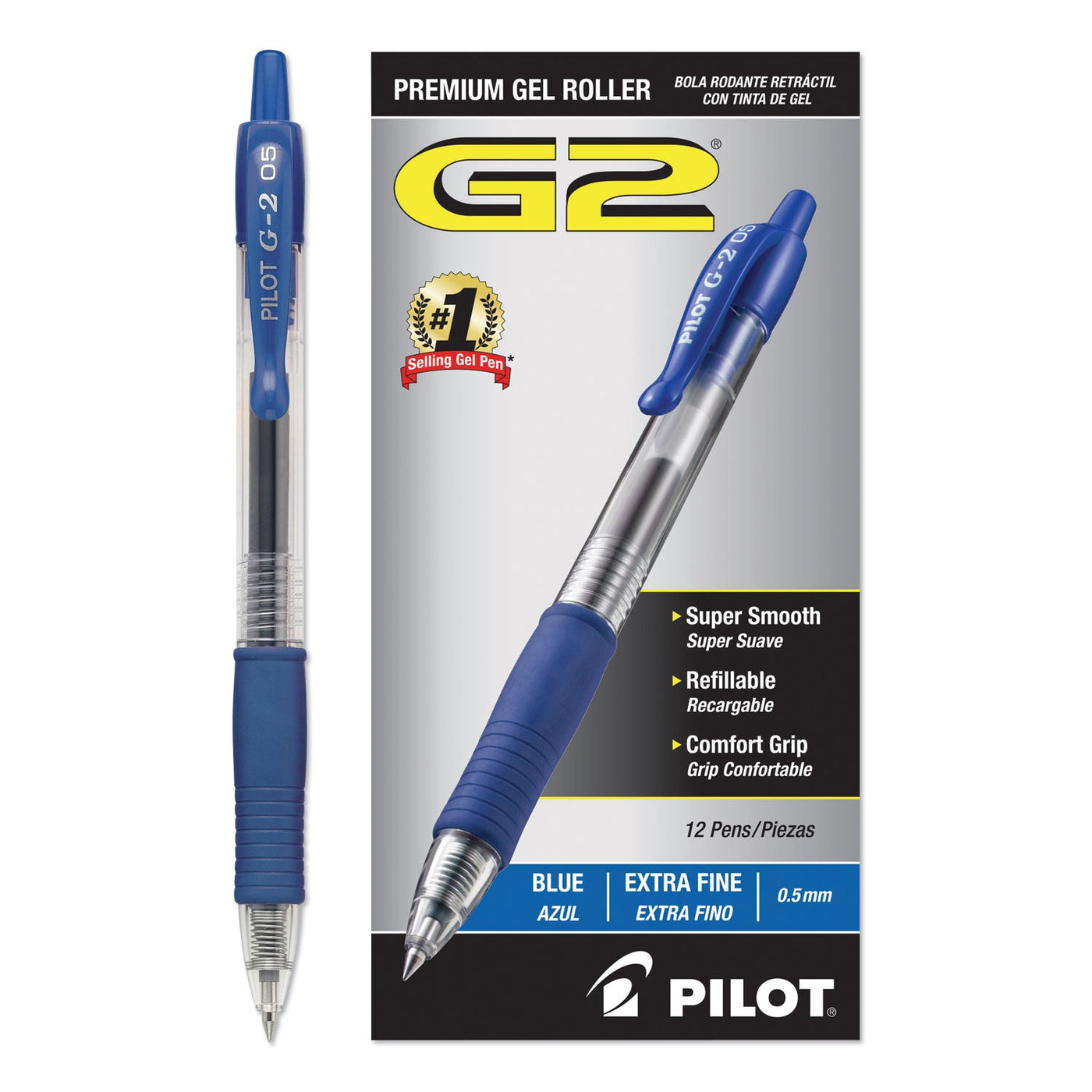 Pilot G2 Gel Pen - Blue (Dozen) | Atlas Stationers.