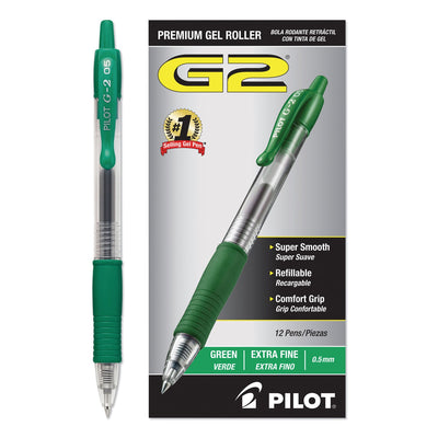 Pilot G2 Gel Pen - Green | Atlas Stationers.