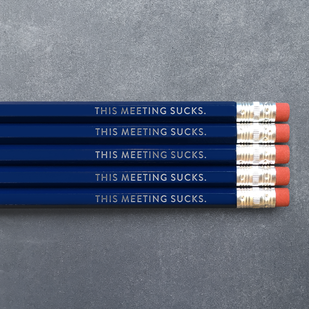 This Meeting Sucks - Pencil Pack of 5