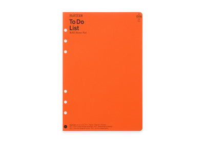 Plotter Refill Memo Pad - To Do List - A5 Size