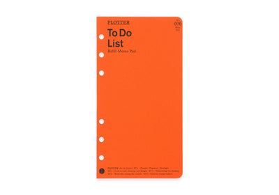 Plotter Refill Memo Pad - To Do List - Bible Size