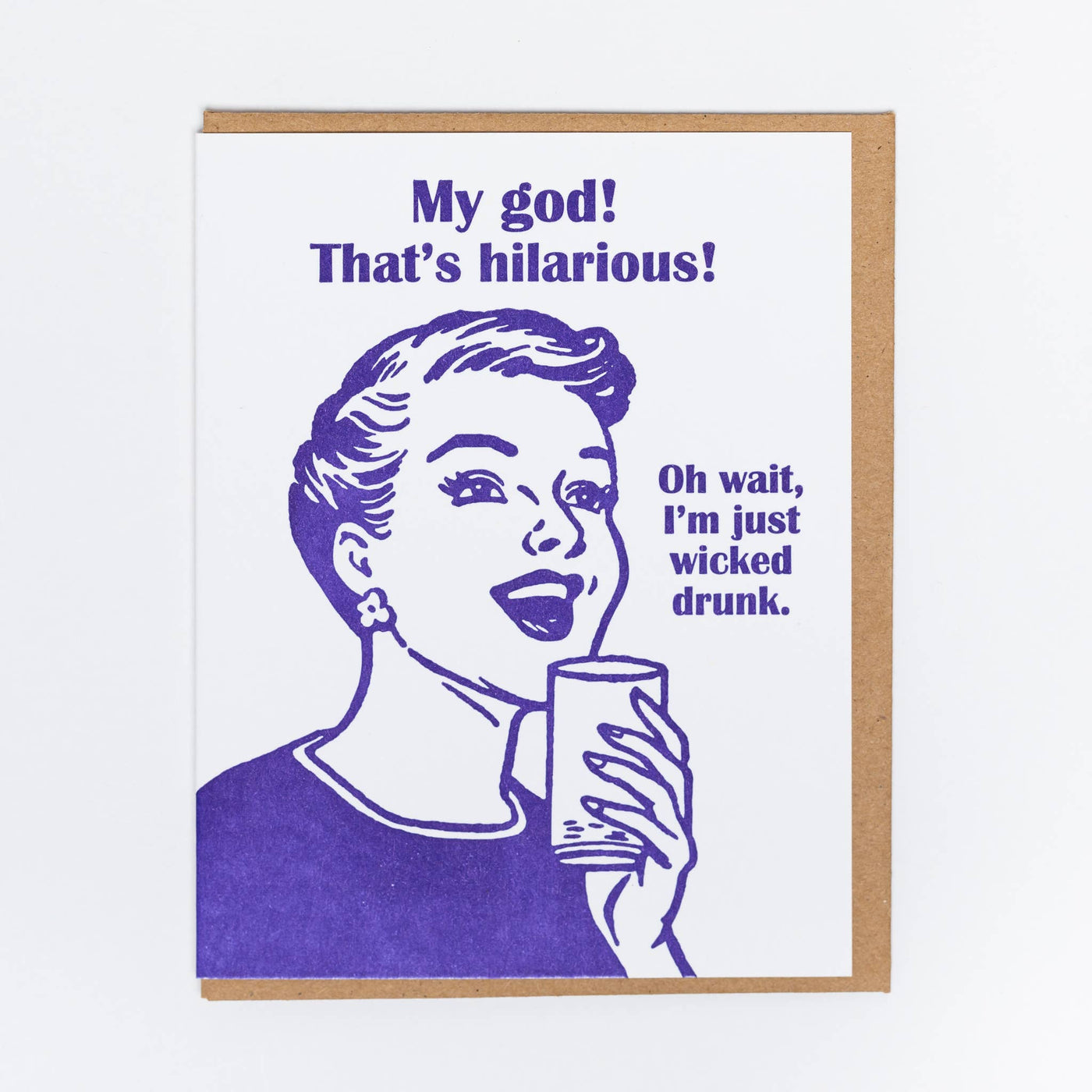 Wicked Drunk Card | Atlas Stationers.