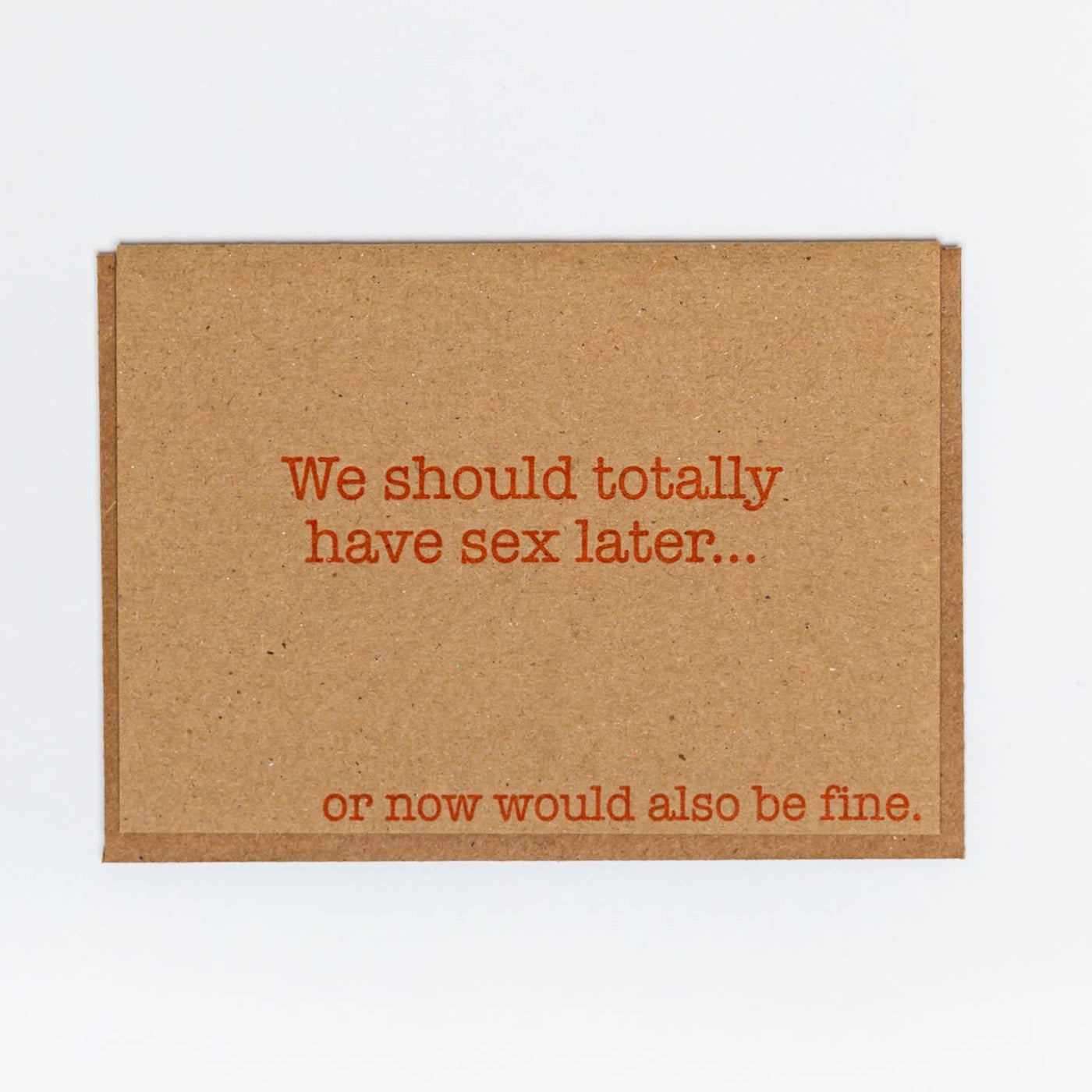 Sex Later Card | Atlas Stationers.