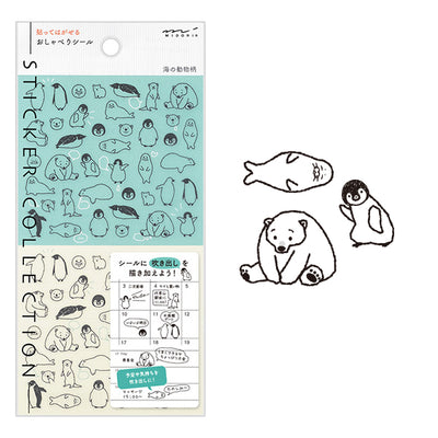 Midori Stickers - Talking Sea Animals | Atlas Stationers.