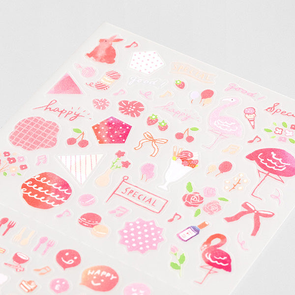 Midori Stickers - Pink | Atlas Stationers.