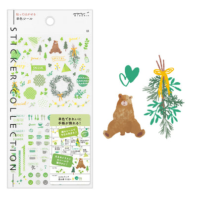 Midori Stickers - Green | Atlas Stationers.