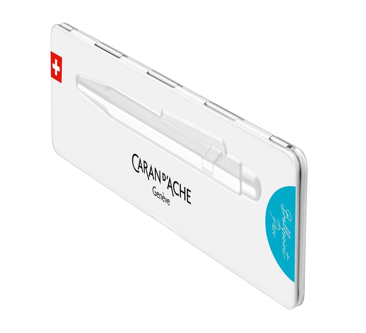 Caran d'Ache 849 Colormat-X Ballpoint Pen - Turquoise | Atlas Stationers.