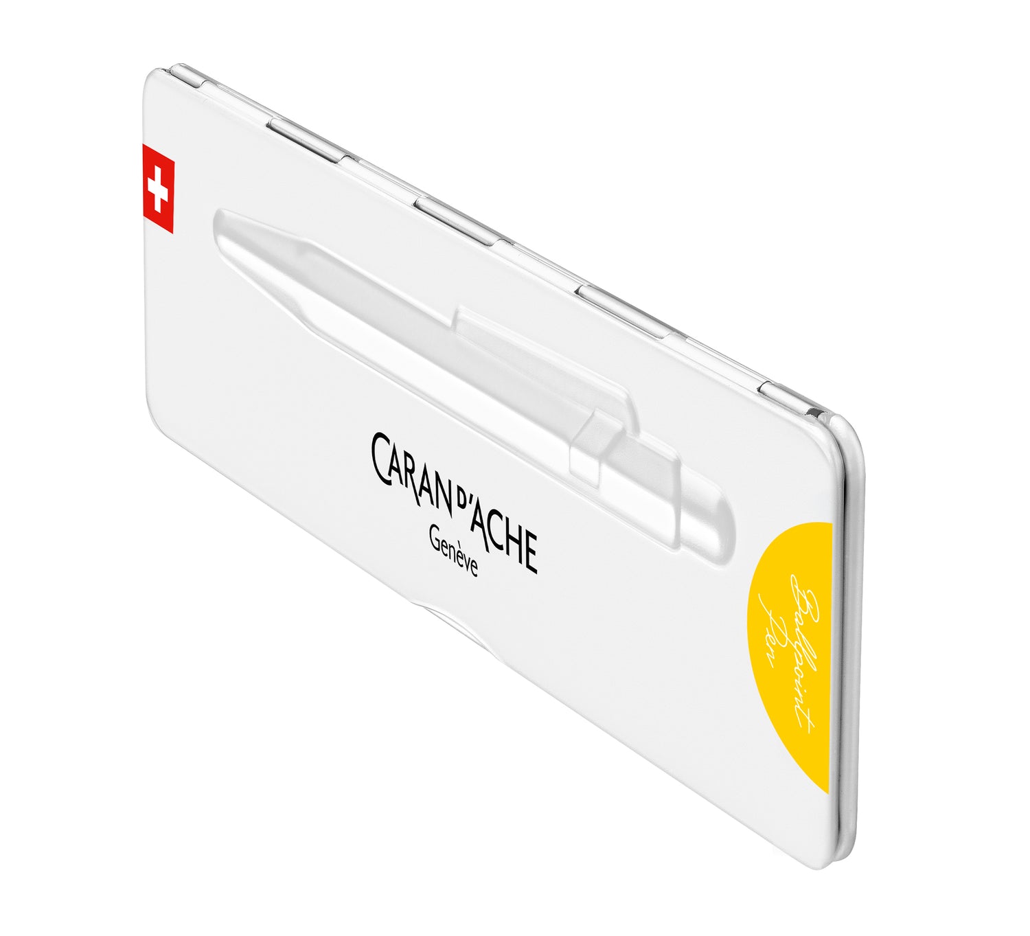 Caran d'Ache 849 Colormat-X Ballpoint Pen - Yellow | Atlas Stationers.