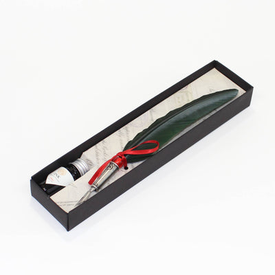 Classic Feather Calligraphy Dip Pen - Green | Atlas Stationers.