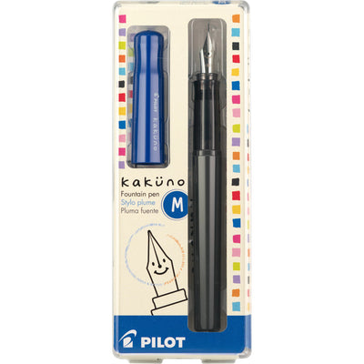 Pilot Kakuno Fountain Pen - Gray & Blue | Atlas Stationers.