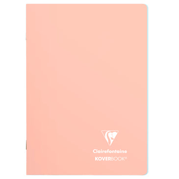 Clairefontaine Koverbook Blush Staplebound Notebook - 6 x 8 1/4 - 48 Lined Sheets - Coral | Atlas Stationers.