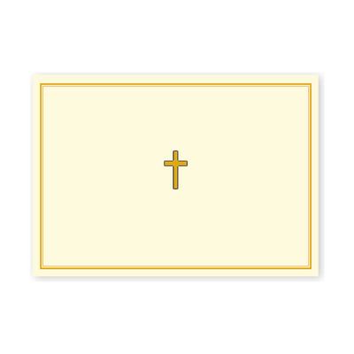 Gold Cross Note Cards | Atlas Stationers.