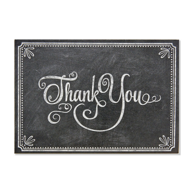 Chalkboard Thank You Notes | Atlas Stationers.