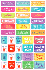 ESSENTIALS STUDENT PLANNER STICKERS | Atlas Stationers.