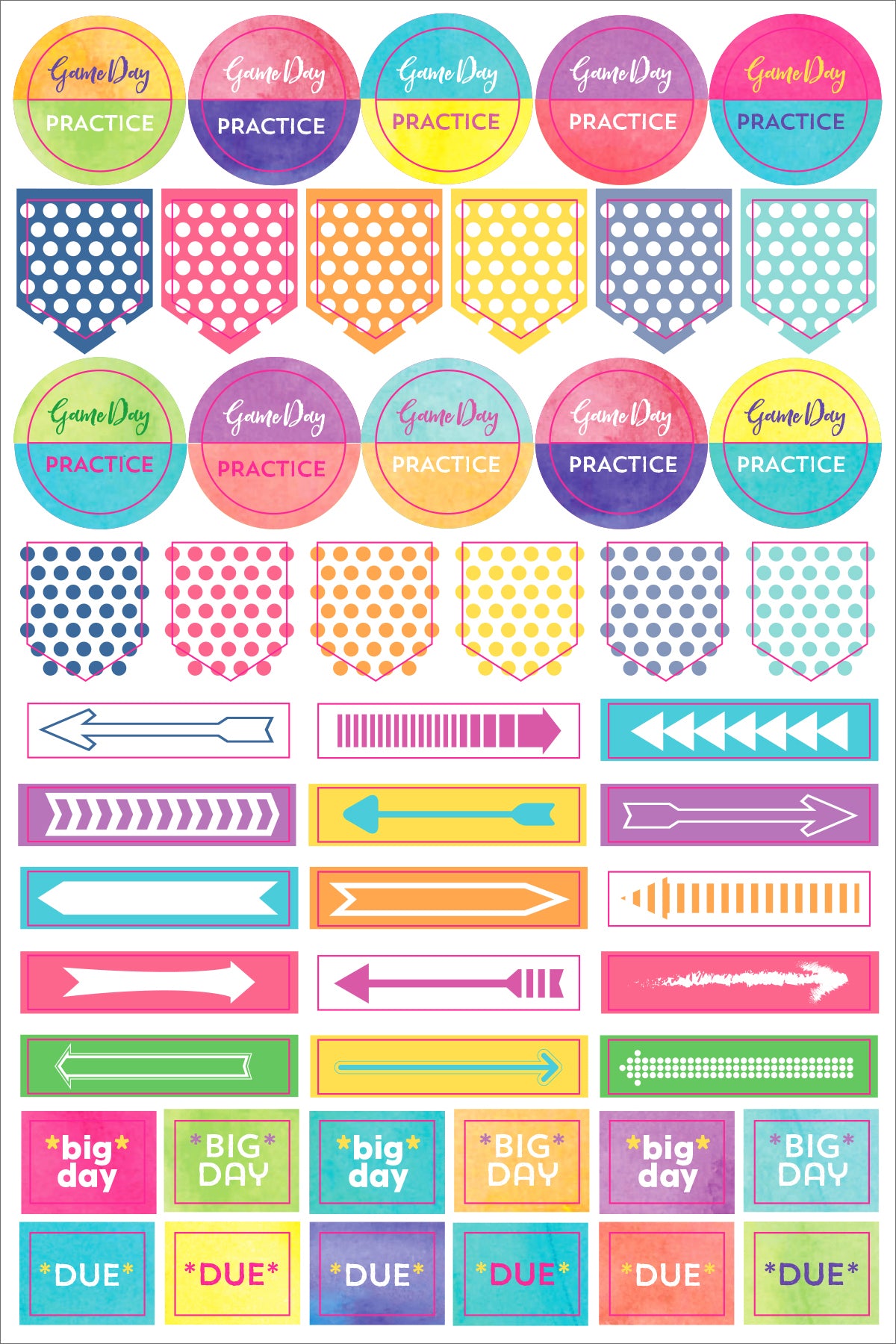 ESSENTIALS STUDENT PLANNER STICKERS | Atlas Stationers.