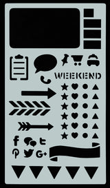 ESSENTIALS DOTTED JOURNAL STENCIL SET | Atlas Stationers.