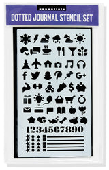 ESSENTIALS DOTTED JOURNAL STENCIL SET | Atlas Stationers.