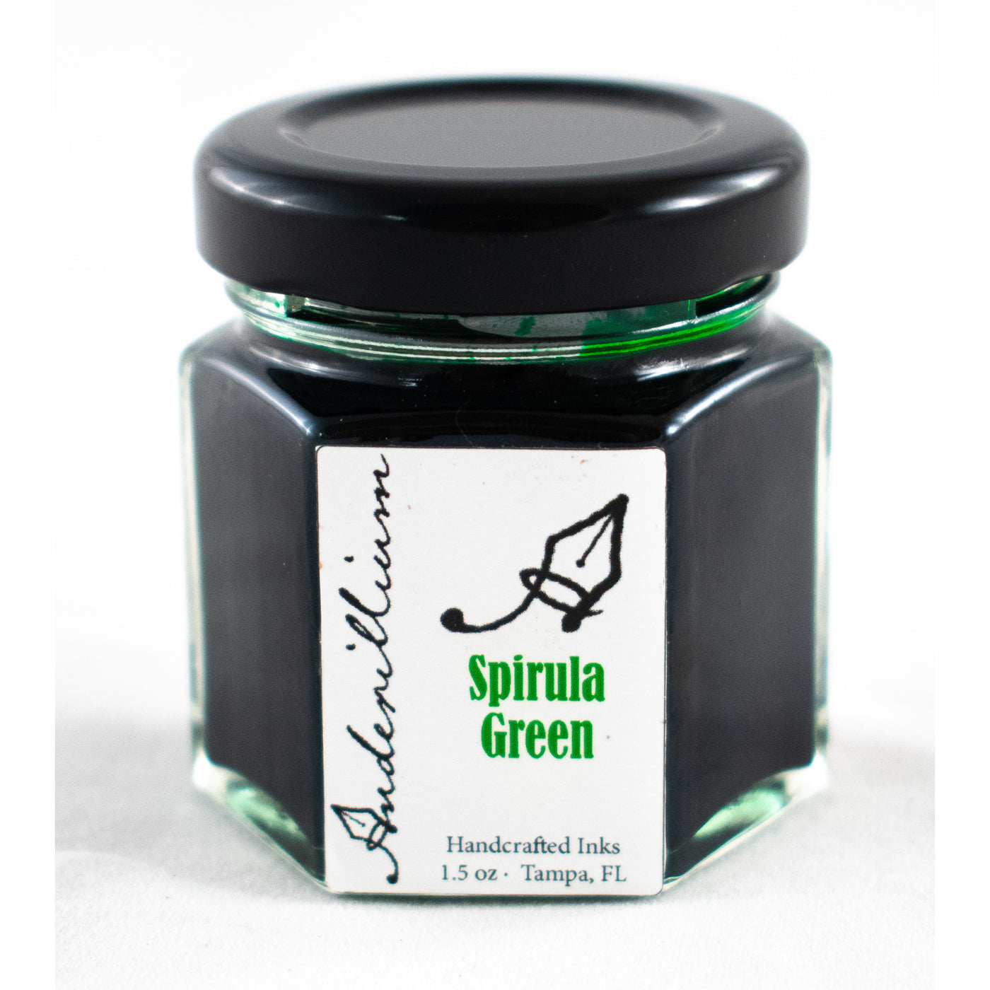 Anderillium Spirula Green 1.5 Oz Bottled Ink | Atlas Stationers.