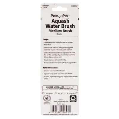Pentel Aquash Water Brush - Medium | Atlas Stationers.