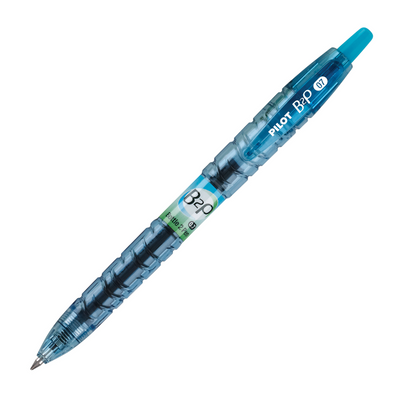Pilot Recycled B2P Retractable Gel Pen - Turquoise | Atlas Stationers.