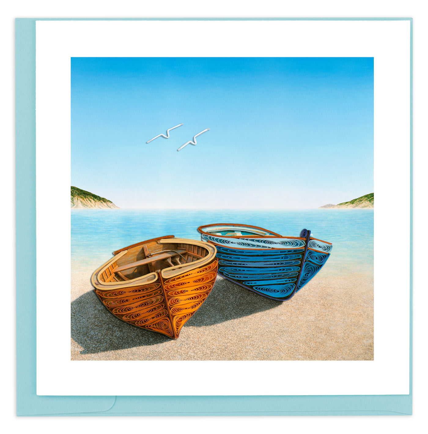 Quilled Boats Card | Atlas Stationers.