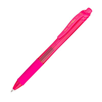 Pentel EnerGel-X Retractable Gel Pen - Pink | Atlas Stationers.