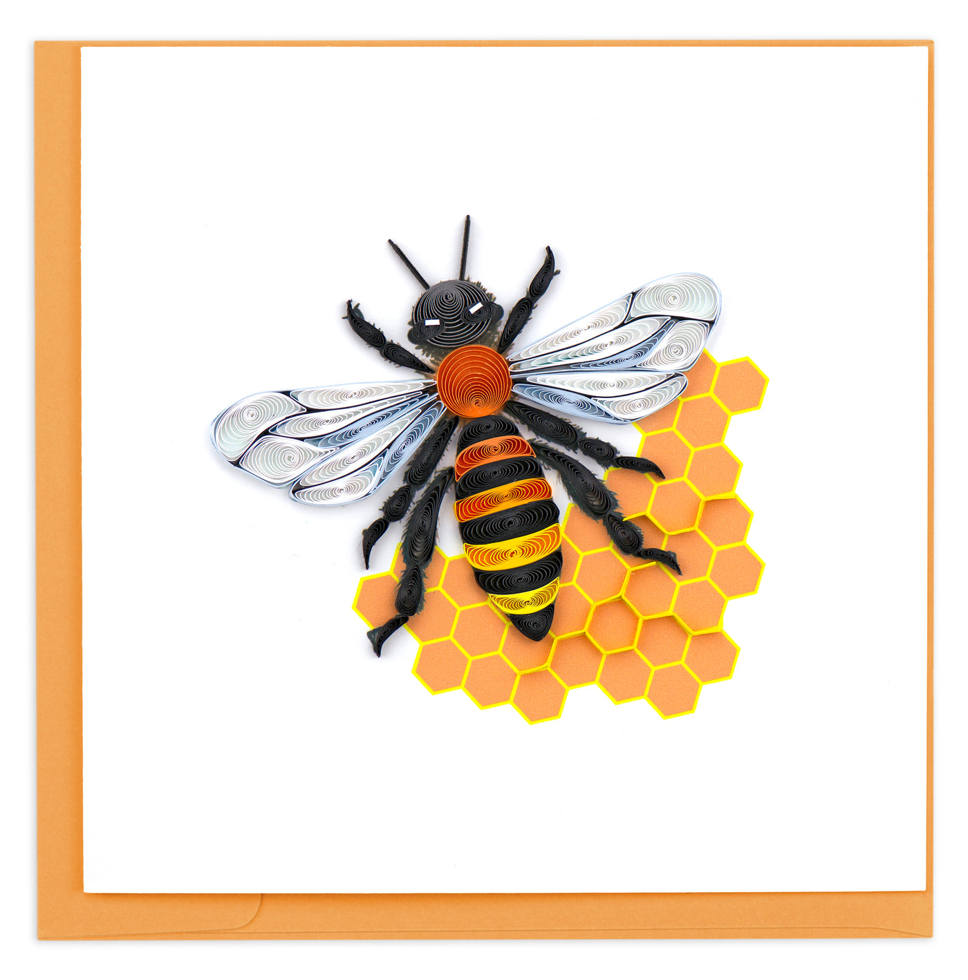 Quilled Honey Bee Greeting Card | Atlas Stationers.