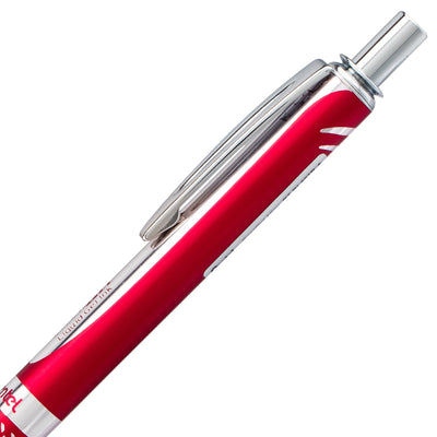 Pentel EnerGel Alloy RT Retractable Gel Pen - Red | Atlas Stationers.
