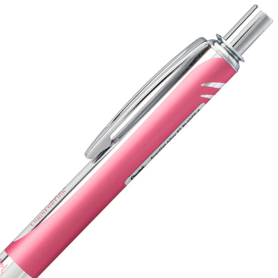 Pentel EnerGel Alloy RT Retractable Gel Pen - Pink | Atlas Stationers.