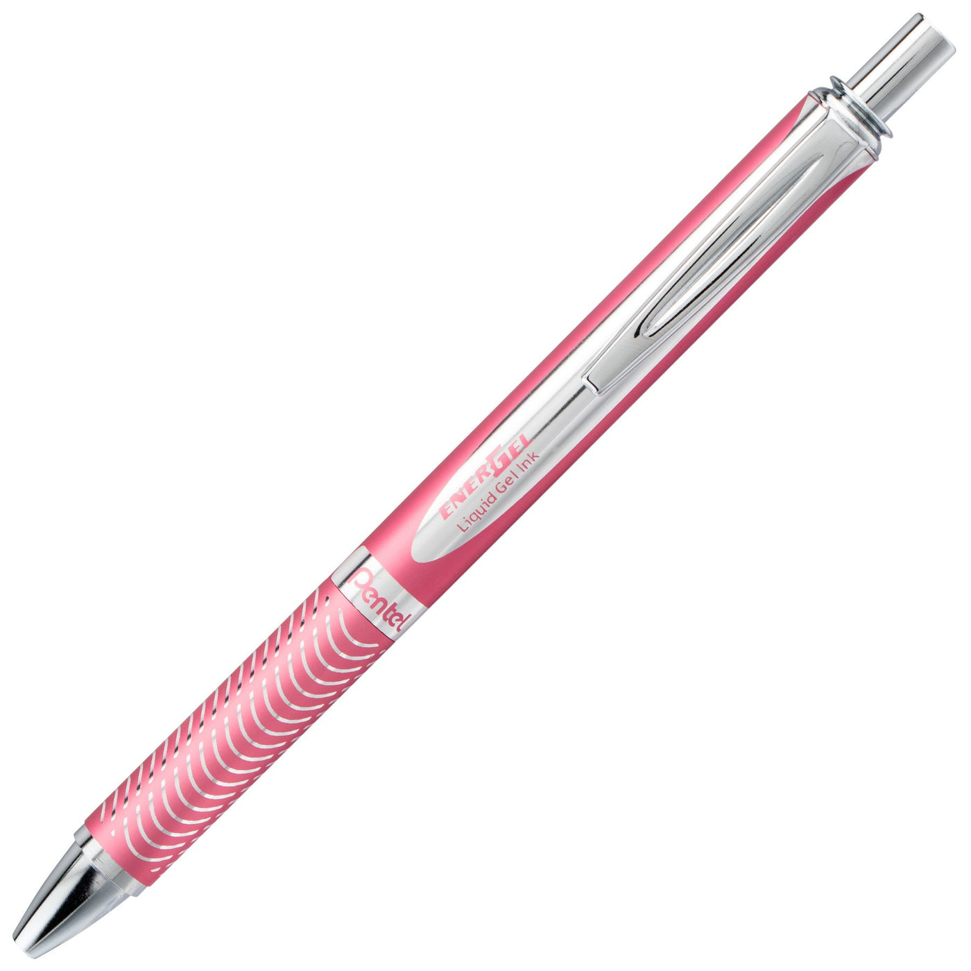 Pentel EnerGel Alloy RT Retractable Gel Pen - Pink | Atlas Stationers.