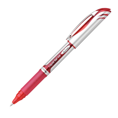 Pentel Energel Deluxe Liquid Gel Pen - Red | Atlas Stationers.