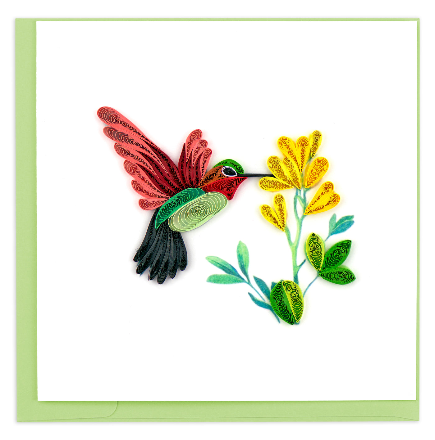 Quilled Hummingbird Card | Atlas Stationers.