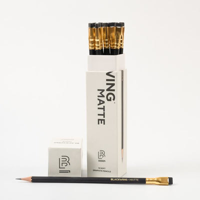 Blackwing Pencils: Matte Black (Set of 12) | Atlas Stationers.