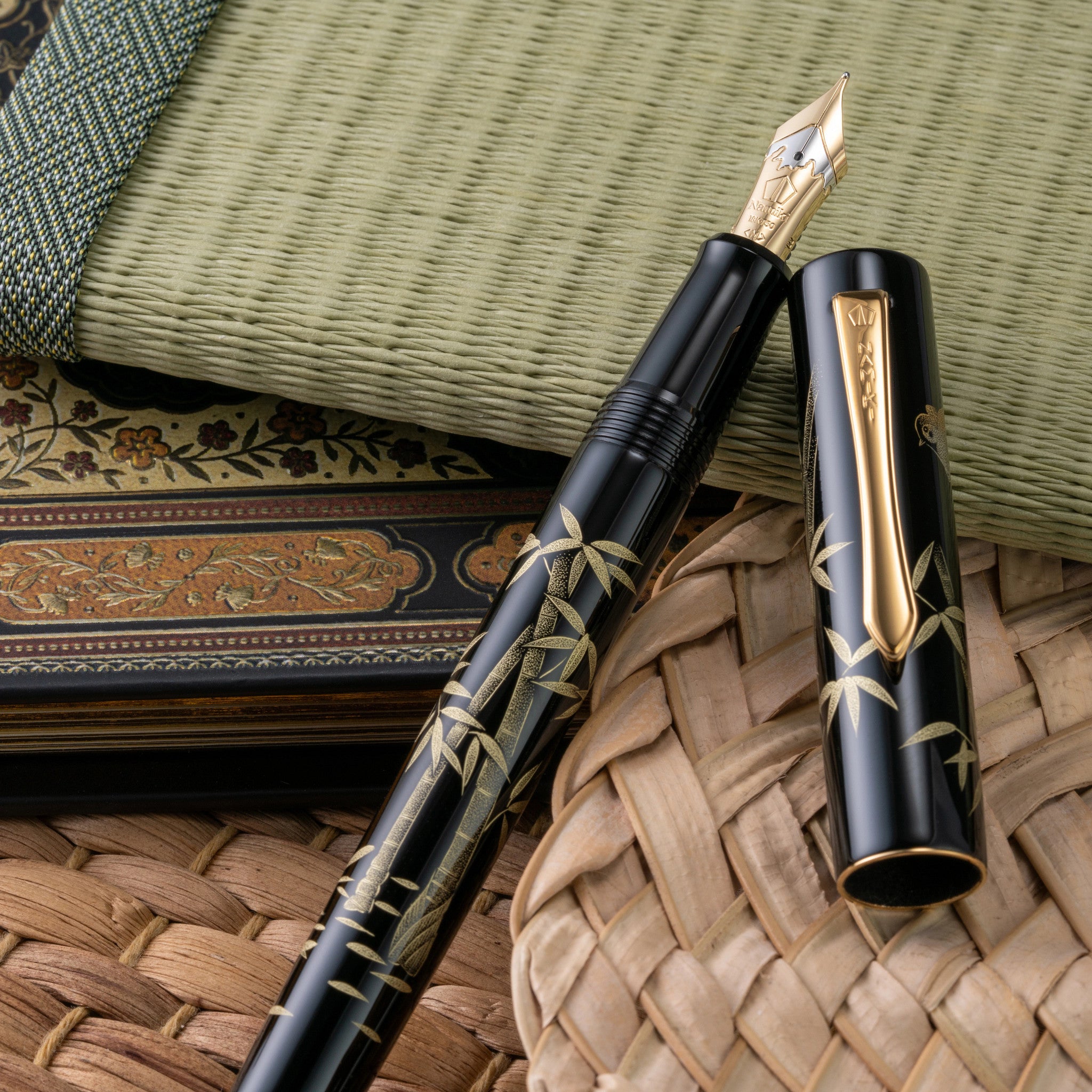 Namiki Chinkin Fountain Pen - Bamboo and Sparrow – Atlas Stationers