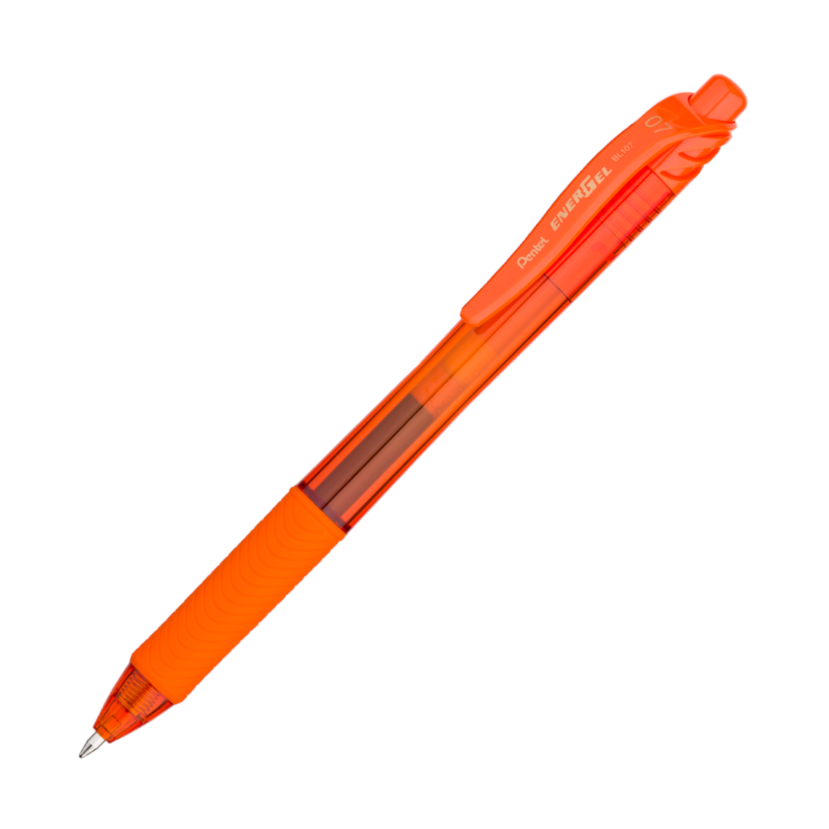 Pentel EnerGel-X Retractable Gel Pen - Orange | Atlas Stationers.
