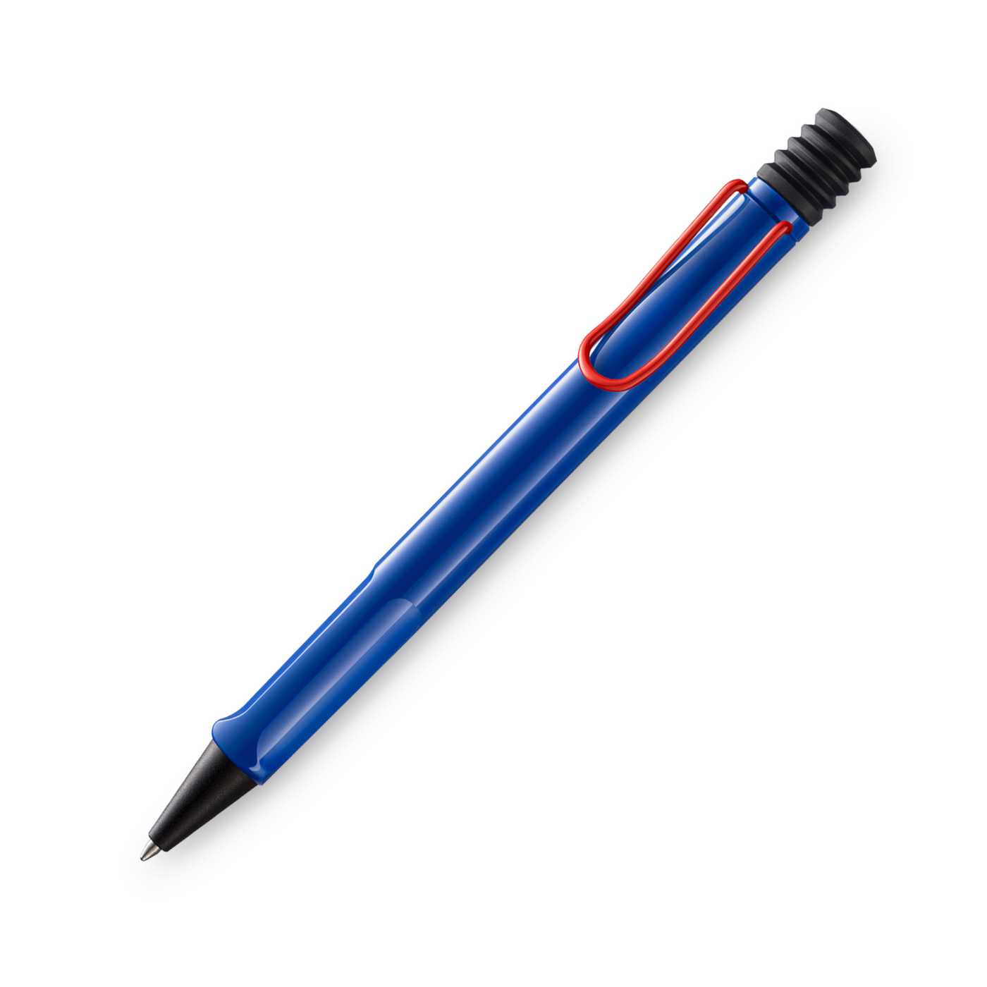 Lamy Safari Ballpoint Pen - Blue w/ Red (Special Edition) | Atlas Stationers.