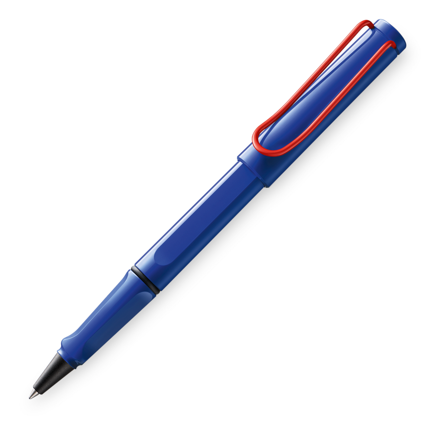 Lamy Safari Rollerball Pen - Blue w/ Red (Special Edition) | Atlas Stationers.