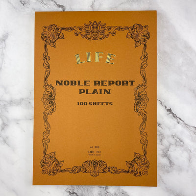 Life Noble Notebook - Brown - Blank - A4 Tob-Bound