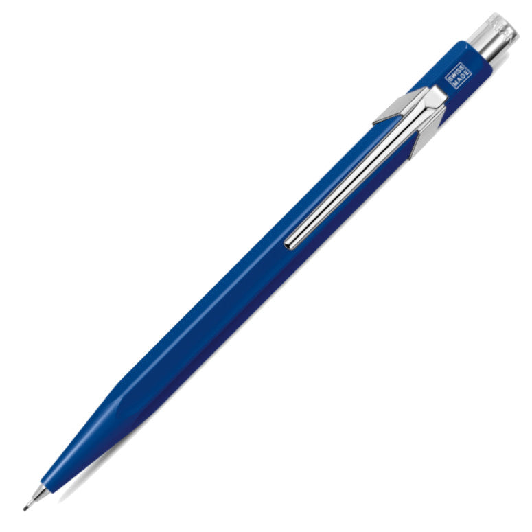 Caran d'Ache 849 Mechanical Pencil - Metal Sapphire Blue | Atlas Stationers.