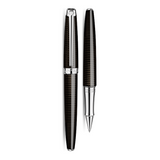 Caran d'Ache LÉMAN Rollerball Pen - De Nuit w/ Silver Trim | Atlas Stationers.