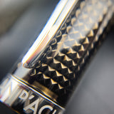 Caran d'Ache LÉMAN Rollerball Pen - De Nuit w/ Silver Trim | Atlas Stationers.