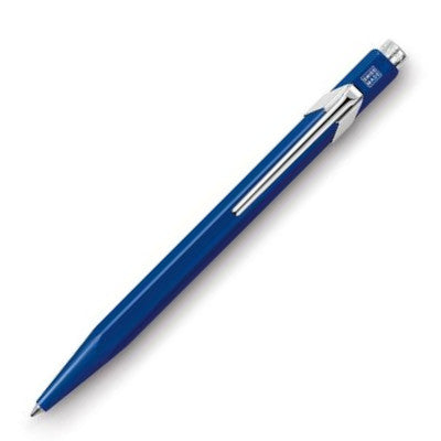 Caran d'Ache 849 Metal Ballpoint Pen - Sapphire | Atlas Stationers.