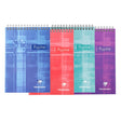 Clairefontaine Wirebound Notepad - Ruled 80 sheets - 5 3/4 x 8 1/4 - Assorted | Atlas Stationers.