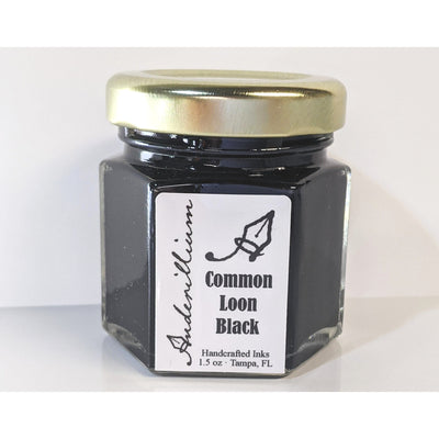 Anderillium Common Loon Black 1.5 Oz Bottled Ink | Atlas Stationers.
