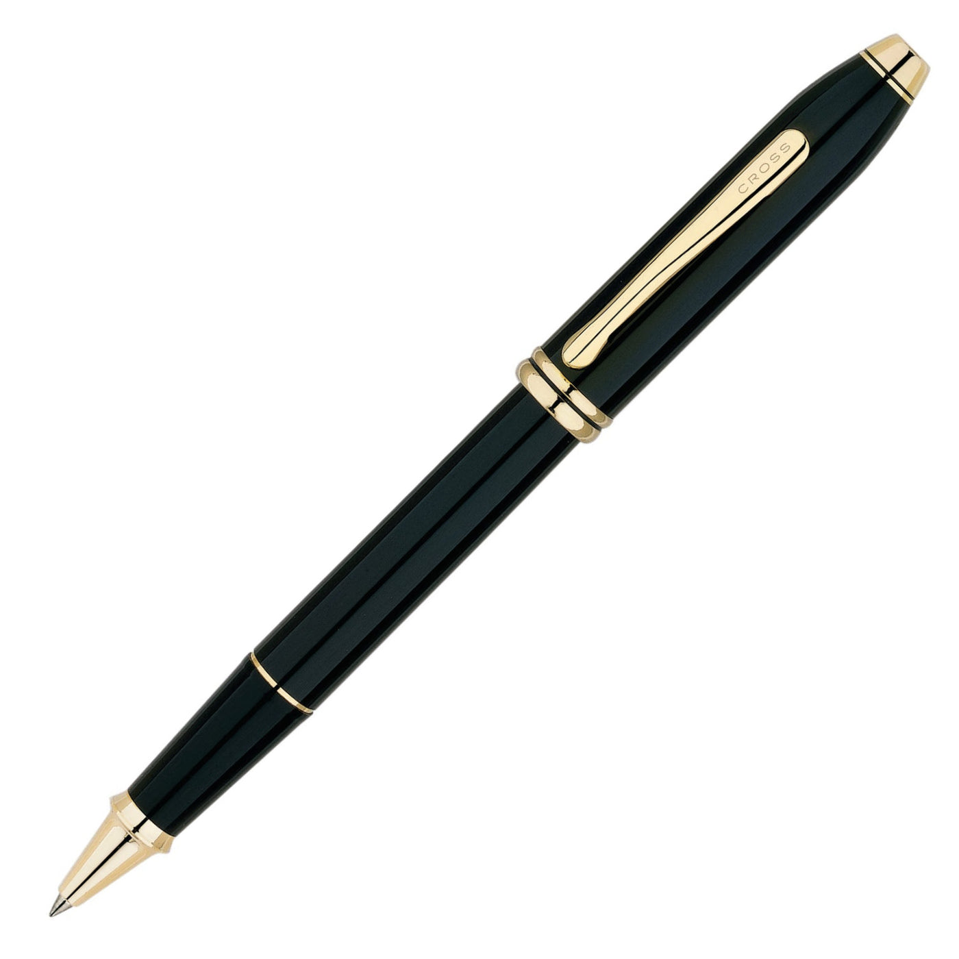 Cross Townsend Rollerball Pen - Black Lacquer w/ Gold | Atlas Stationers.