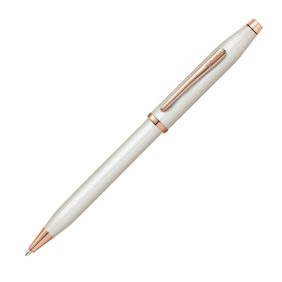 Cross Century II Ballpoint Pen - Pearlescent White Lacquer | Atlas Stationers.