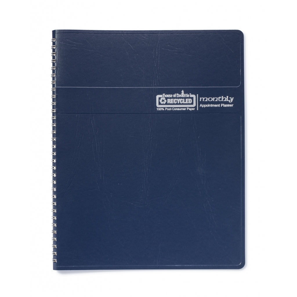 House of Doolittle Monthly Planner - 8 1/2" x 11" - Blue Cover | Atlas Stationers.